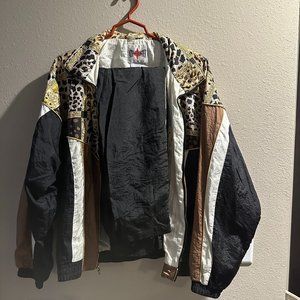 Black and Cheetah Sweatsuit 1